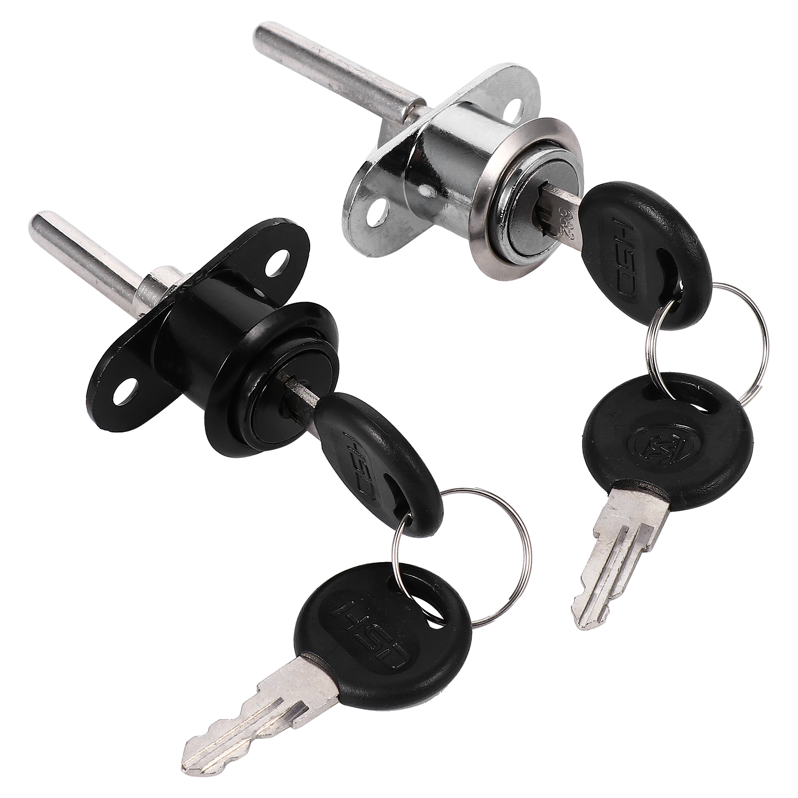 Frcolor 2pcs Drawer Locks Wardrobe Locks with Keys Duarble Furniture Safety Locks, Adult Unisex, Size: 6x4.2cm